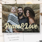 Cartes Pour Fêtes Annuelles Moderne Simple Cursive Script Grey Photo de famill