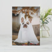 Cartes Pour Fêtes Annuelles Moderne Simple Éffrayant Photo pour animaux de com (Debout devant)