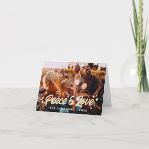 Cartes Pour Fêtes Annuelles Moderne Simple Jouer Salutations Stars Photo de fa