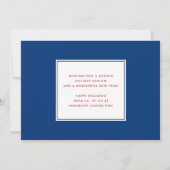 Cartes Pour Fêtes Annuelles Moderne Simple Joyeux Noël Gnome Business (Dos)