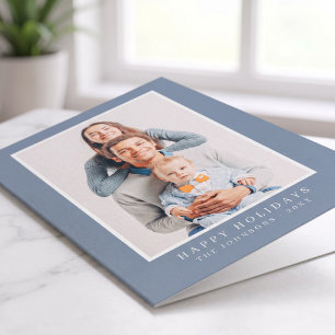 Cartes Pour Fêtes Annuelles Moderne Simple Noël Photo Personnalisée