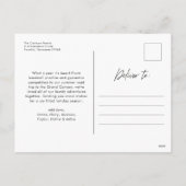 Cartes Pour Fêtes Annuelles Moderne Simple Script Joyeux Vacances Photo de fam (Dos)