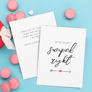 Cartes Pour Fêtes Annuelles Moderne Tellement Heureux d'avoir Glissé à Droite 
