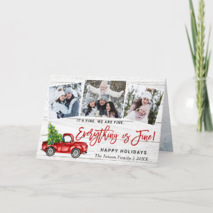 Cartes Pour Fêtes Annuelles Moderne Tout est fin Noël 3 Photo