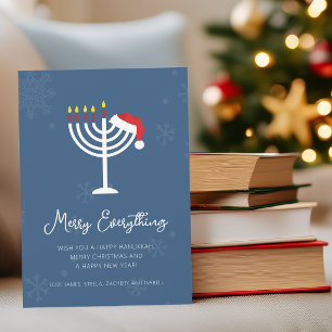 Cartes Pour Fêtes Annuelles Moderne tout joyeux Noël Hanukka