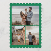 Cartes Pour Fêtes Annuelles Moderne vert C'est la saison Noël Doodle (Dos)