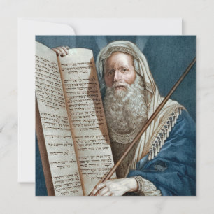 Cartes Pour Fêtes Annuelles Moïse et les dix commandements