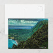 Cartes Pour Fêtes Annuelles Molokaii Hawaii Beach Trees (Devant / Derrière)