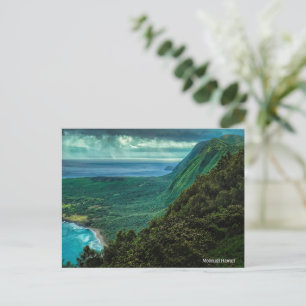 Cartes Pour Fêtes Annuelles Molokaii Hawaii Plage Arbres