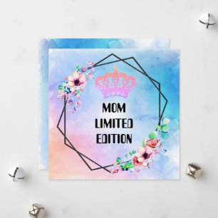 Cartes Pour Fêtes Annuelles MOM ÉDITION LIMITÉE Personnalisée Courtoisie de l'