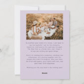 Cartes Pour Fêtes Annuelles Moments joyeux Ensemble Purple Photo de Noël (Dos)