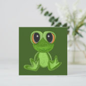 Cartes Pour Fêtes Annuelles Mon ami Green Frog (Debout devant)