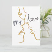 Cartes Pour Fêtes Annuelles mon amour (Debout devant)