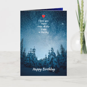 Cartes Pour Fêtes Annuelles Mon amour Anniversaire Je t'aime plus que toutes l