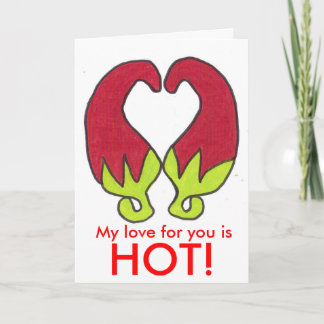 Cartes Pour Fêtes Annuelles Mon amour pour toi est, HOT !