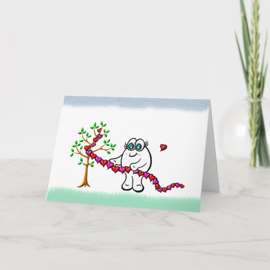 Cartes Pour Fêtes Annuelles Mon Amour Pour Vous Devient Plus Fort Chaque Jour (Devant)