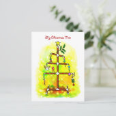 Cartes Pour Fêtes Annuelles Mon arbre de Noël (Debout devant)