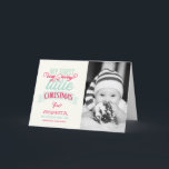 Cartes Pour Fêtes Annuelles Mon bébé est très joli petit Noël mignonne Photo<br><div class="desc">My Very Merry Little Christmas, mignon Whimsical Mix Typography, Photo Holiday Faire-part de naissance/ 1er Noël du bébé. Conçu par fat*fa*tin. Facile à customiser avec votre propre texte, photo ou image. Pour des demandes personnalisées, veuillez contacter fat*fa*tin directement. Des frais personnalisés s'appliquent. www.zazzle.com/fat_fa_tin www.zazzle.com/color_therapy www.zazzle.com/fatfatin_blue_knot www.zazzle.com/fatfatin_red_knot www.zazzle.com/fatfatin_mini_me www.zazzle.com/fatfatin_box www.zazzle.com/fatfatin_design www.zazzle.com/fatfatin_ink...</div>
