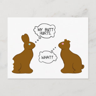 Cartes Pour Fêtes Annuelles Mon bout blesse des lapins de Pâques