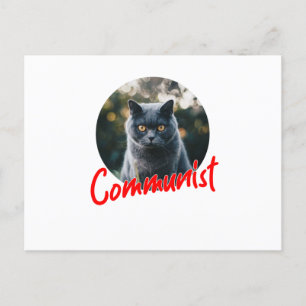 Cartes Pour Fêtes Annuelles Mon chat est communiste