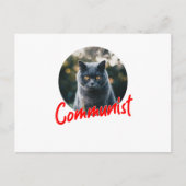 Cartes Pour Fêtes Annuelles Mon chat est communiste (Devant)