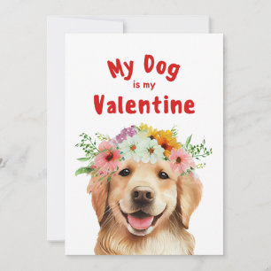 Cartes Pour Fêtes Annuelles mon chien est mon salut valentin