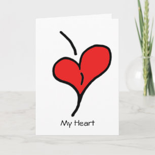 Cartes Pour Fêtes Annuelles Mon coeur