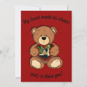 Cartes Pour Fêtes Annuelles Mon coeur a fait son choix,