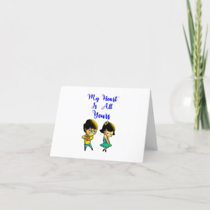 Cartes Pour Fêtes Annuelles Mon cœur est tout à toi Meilleur Couple d'amour de