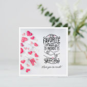 Cartes Pour Fêtes Annuelles Mon endroit préféré est dans votre Hug Valentine's (Debout devant)