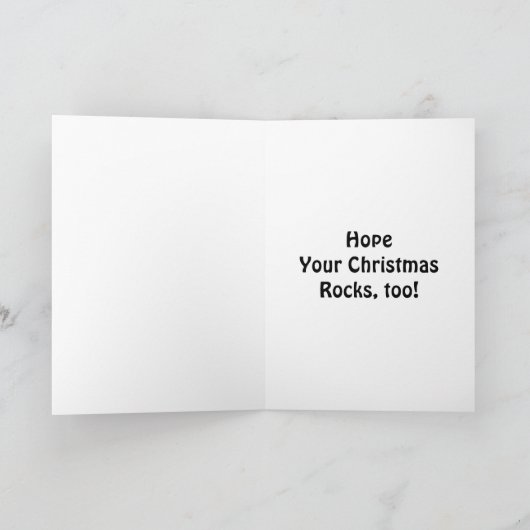 CARTES POUR FÊTES ANNUELLES MON ENSEIGNANT-H0PE Y0UR CHRITMAS "R0CKS"-VOUS ROC (Intérieur)