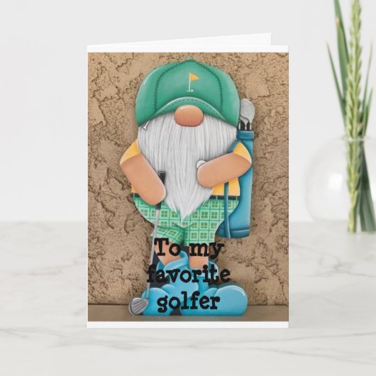 CARTES POUR FÊTES ANNUELLES "MON GOLFER PRÉFÉRÉ" JOYEZ NOËL À VOUS ! (Devant)
