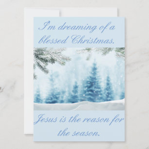 Cartes Pour Fêtes Annuelles Mon Jésus est la raison de la saison