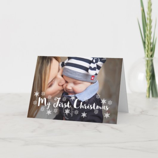 Cartes Pour Fêtes Annuelles Mon premier Noël (Devant)