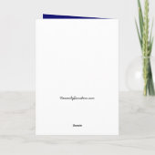 Cartes Pour Fêtes Annuelles Mon premier Noël au ciel Feu de neige bleu (Dos)