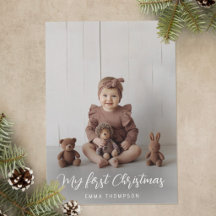Mon premier Noël bébé 4 Photo Moderne Minimaliste
