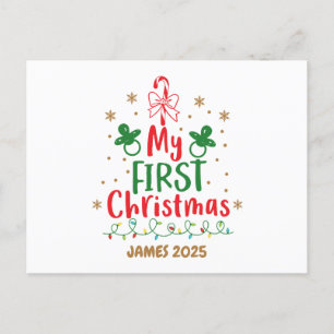 Cartes Pour Fêtes Annuelles Mon premier Sucre de canne de Noël