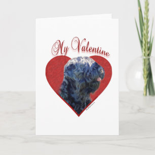 Cartes Pour Fêtes Annuelles Mon Terrier russe noir Valentine