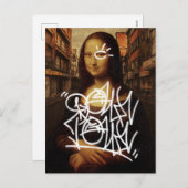 Cartes Pour Fêtes Annuelles Mona Lisa Downtown (Devant / Derrière)