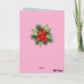 Cartes Pour Fêtes Annuelles Mona Lisa Noël (Dos)