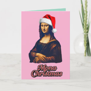 Cartes Pour Fêtes Annuelles Mona Lisa Noël