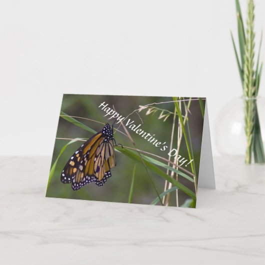 Cartes Pour Fêtes Annuelles Monarch Butterfly Valentine (Devant)