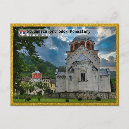 Cartes Pour Fêtes Annuelles MONASTÈRES SERBES - Monastère orthodoxe de Studeni (Devant)