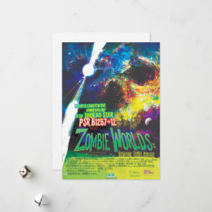 Cartes Pour Fêtes Annuelles Monde de zombies Halloween Galaxie d'Horreurs