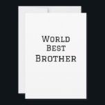 Cartes Pour Fêtes Annuelles Monde meilleur frère ajouter nom texte sport texte<br><div class="desc">conception</div>