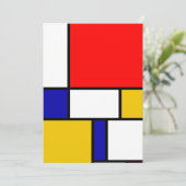 Cartes Pour Fêtes Annuelles Mondrian 2 (Debout devant)