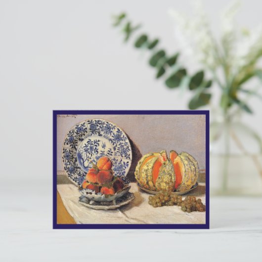 Cartes Pour Fêtes Annuelles Monet - Vie morte avec Melon (Debout devant)