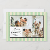 Cartes Pour Fêtes Annuelles Monnaie moderne Grandes vertes 3 Photo Noël (Devant)