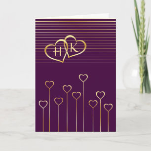 Cartes Pour Fêtes Annuelles Monogram