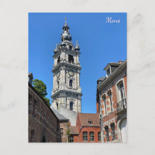 Cartes Pour Fêtes Annuelles Mons ou ville ancienne de Bergen en Belgique voyag